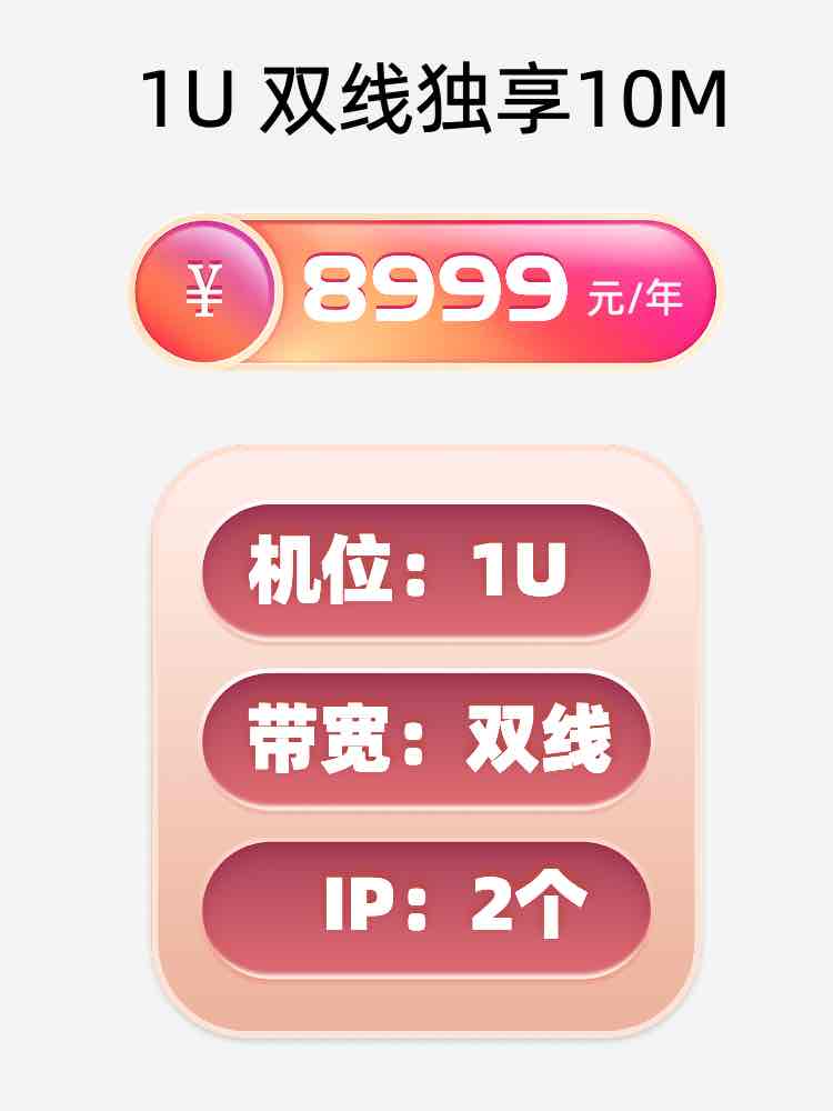 山东双线独享服务器托管价格