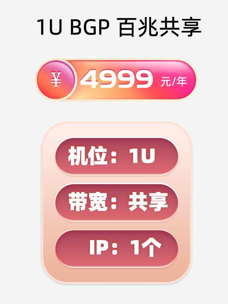 山东百兆共享服务器托管价格
